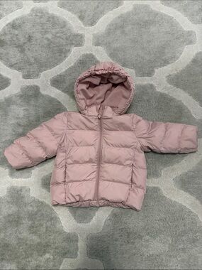 UNIQLO BABY 18-24months - Pink Puffer Hooded Jacket